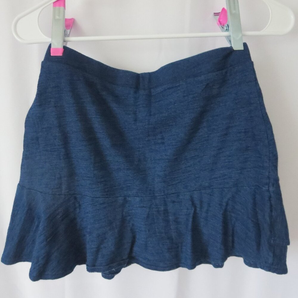Navy Blue Ruffle‎ Skirt - Picture 2 of 3